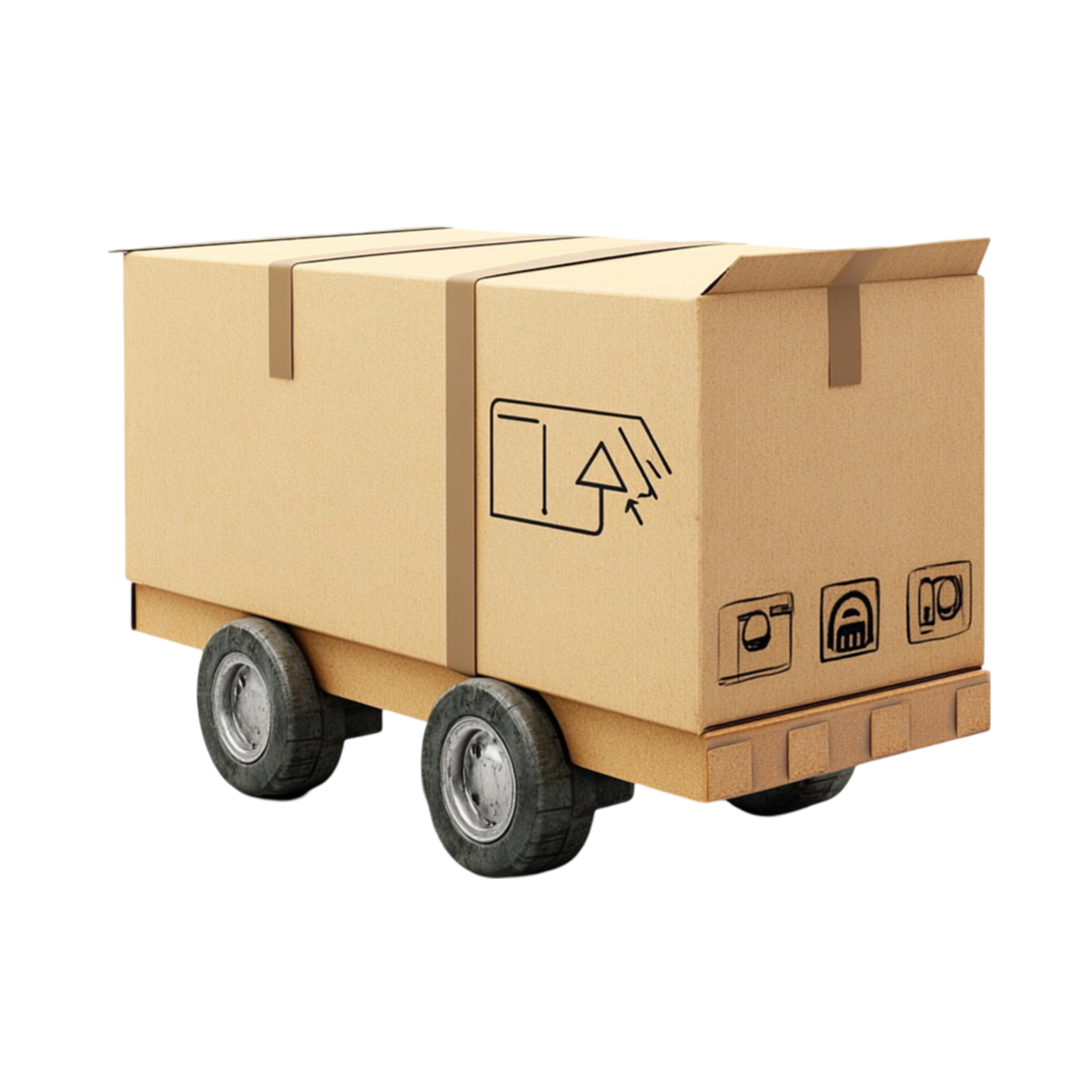 Carrito de cartón Shanty Fletes